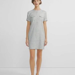 Theory Lina Half Button Shirt Dress